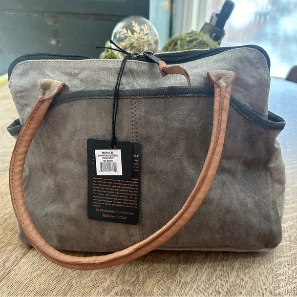 Mona-B NWT Denim Shoulder Bag Purse - Picture 7 of 16